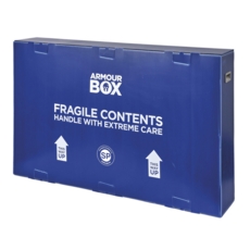 Navy Blue Correx TV/Picture Armour Box 1595x260x970mm