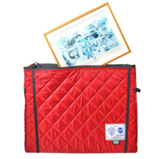 Picture Coversafe Protector 3 Inner Dividers (4 Cells) 105cm x 75cm x 20cm - Red