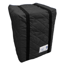 Quilted Washing Machine Coversafe Protector 61cm x 61cm x 84cm - Black